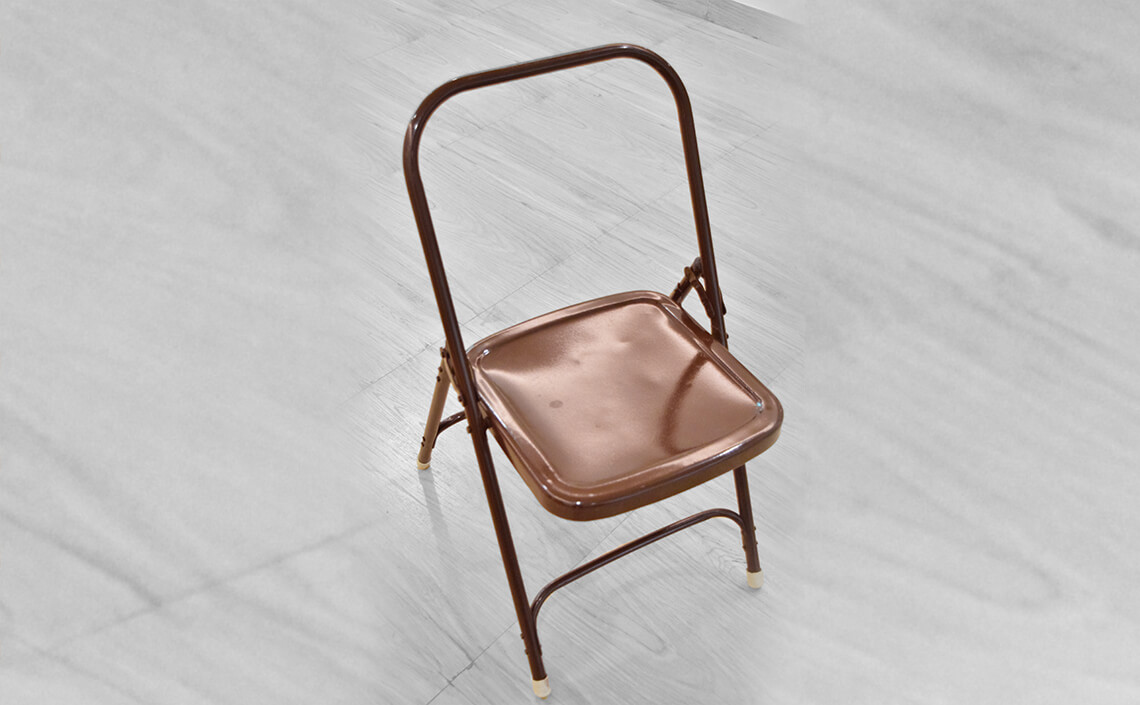 Product Multipurpose Steel Chair In Orange Ray